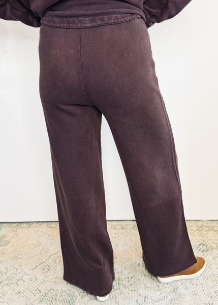 HUNTER KNIT PANT In Chocolate Cherry