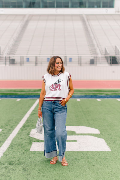 Meg High Rise Fab Ab Wide Leg Jean