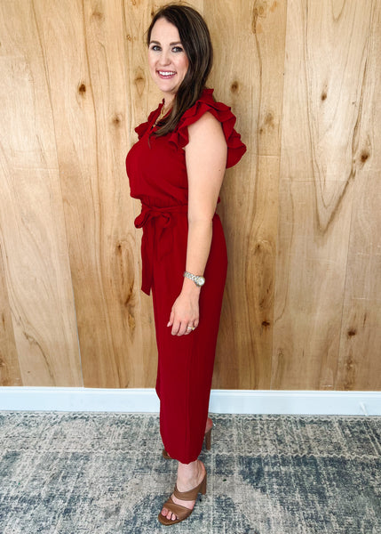 Red amethyst jumpsuit
