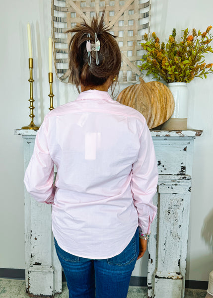 Kendra Button Down in Pink