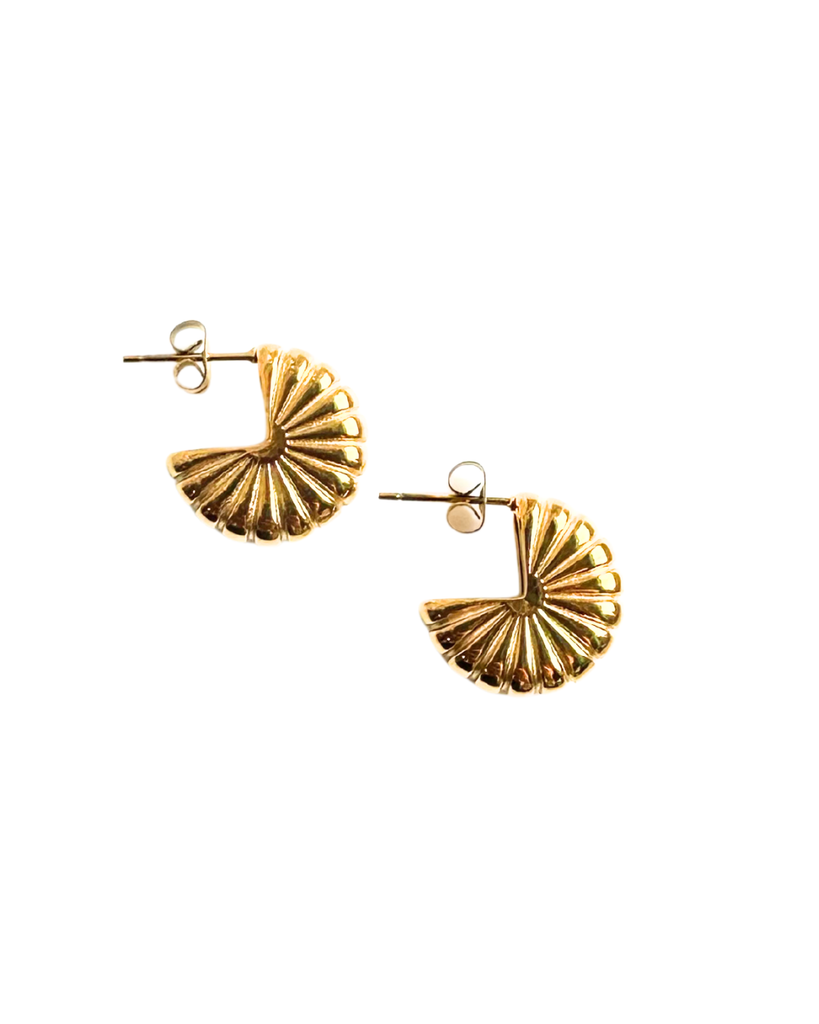 Gold Waterproof Earrings - Reed