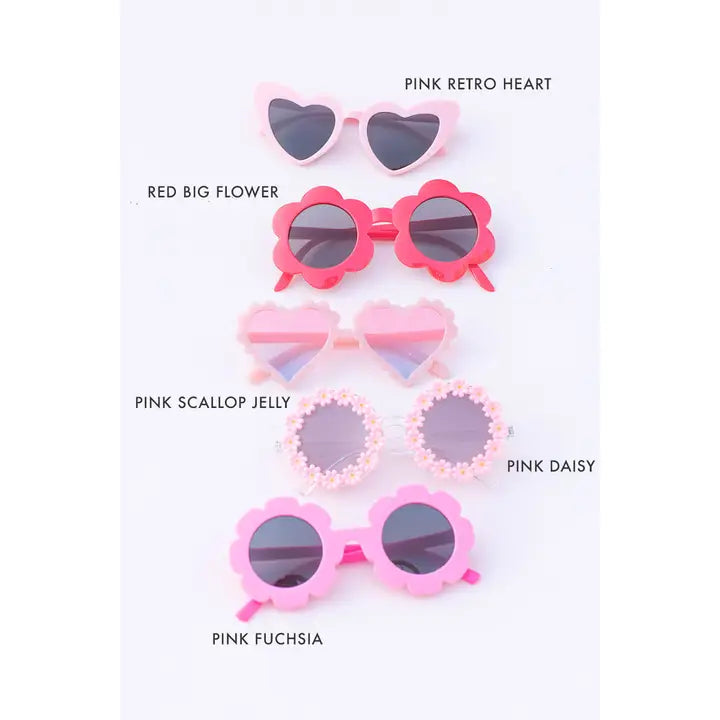 Pink Scallop Jelly Kids Sunglasses