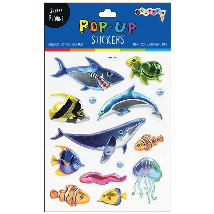 Shark Pop Up Stickers