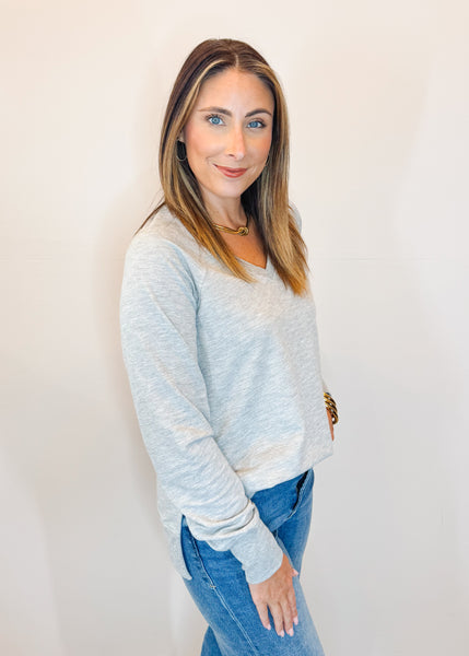 Weekender V-neck Classic Heather Grey