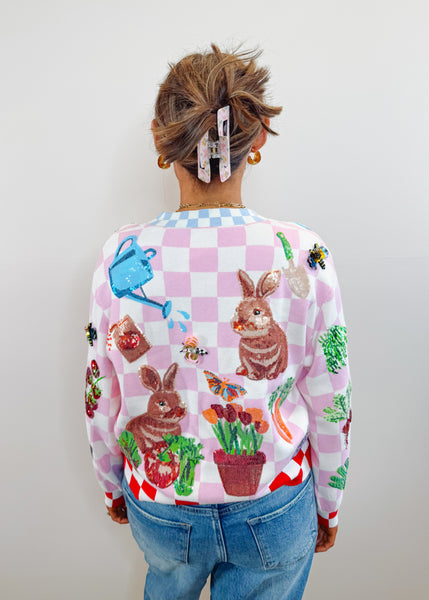 Spring has Sprung Bunny Cardigan