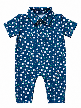 Banks Golf Print Onesie