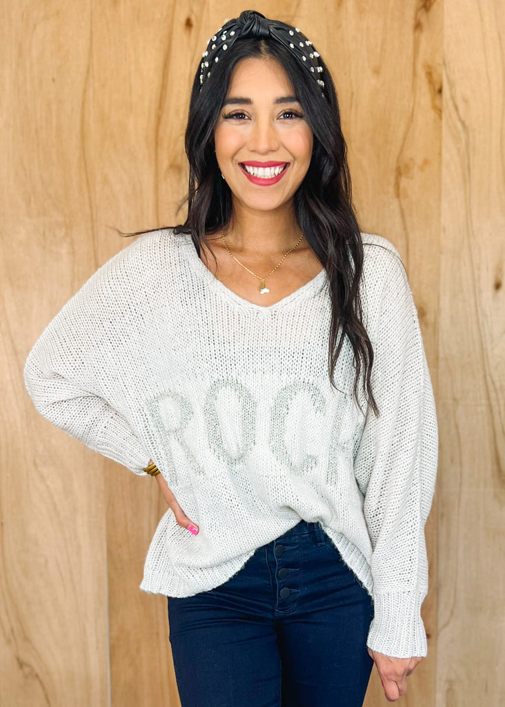 Rock Sweater- Cream