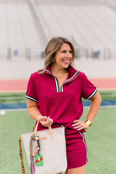 The Daisy Top - Maroon