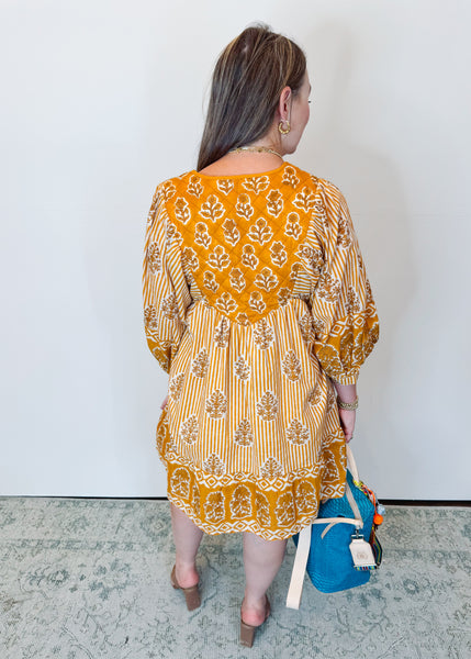 Astella Dress in Mustard