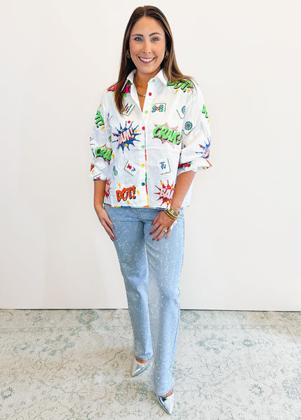 Valerie Rhinestone Jean