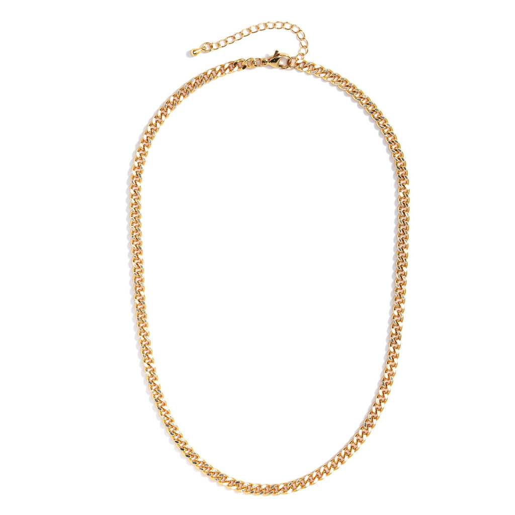 16" Flat cable chain necklace