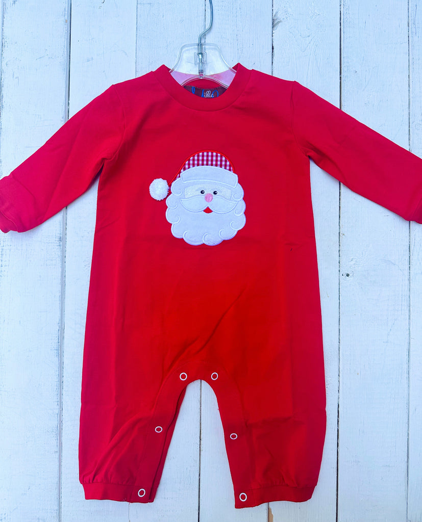 Santa Applique Boys Romper