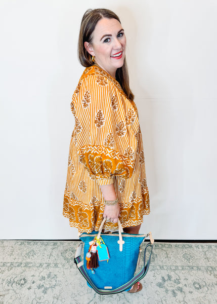 Astella Dress in Mustard