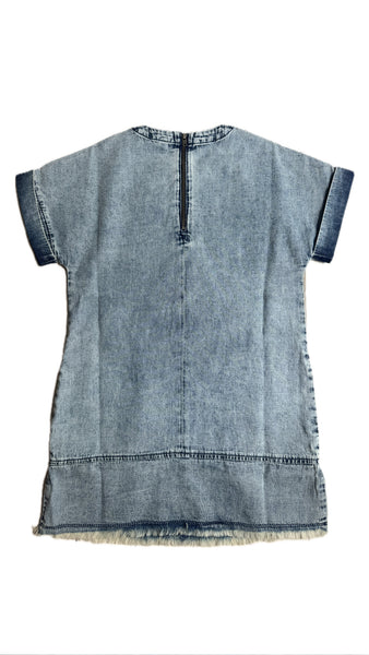 Jewel Star Patch Denim Dress