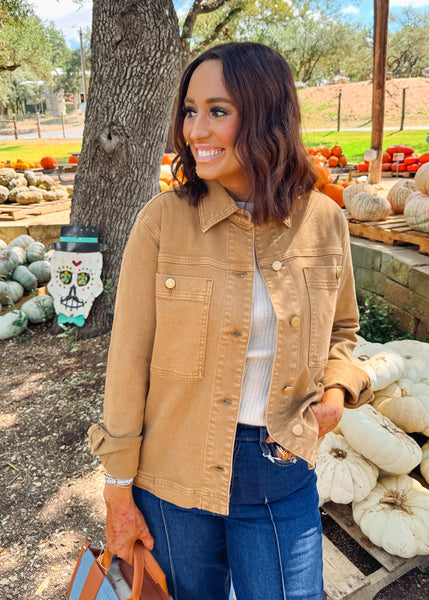 Barb Jacket in Caramel