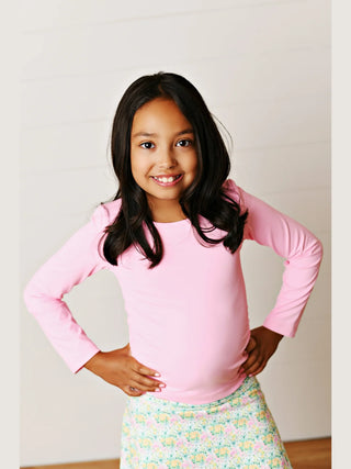 Bubblegum Pink Ruched Top