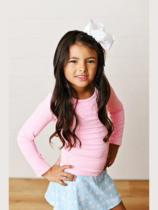 Bubblegum Pink Ruched Top