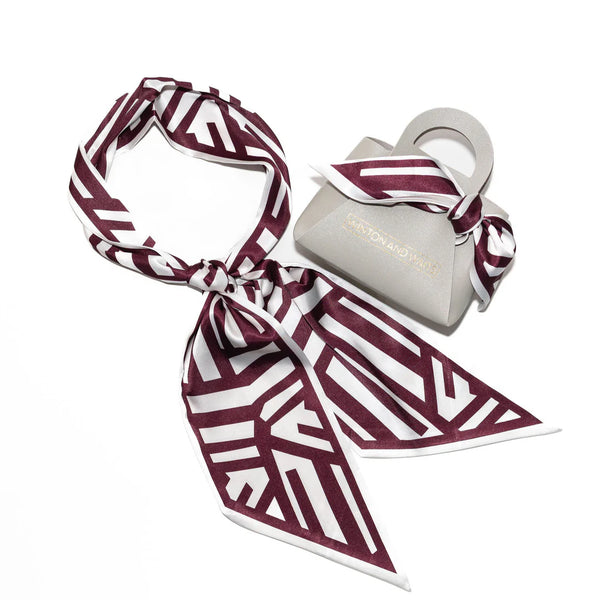 Game Day Accessory Scarf in Maroon & White