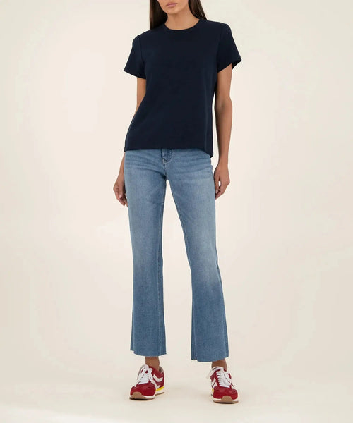 Remington Scoop Neck Top in Navy