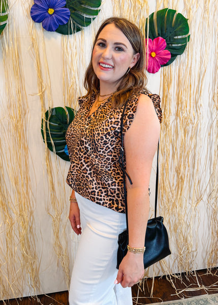 Puja Leopard Safari Top