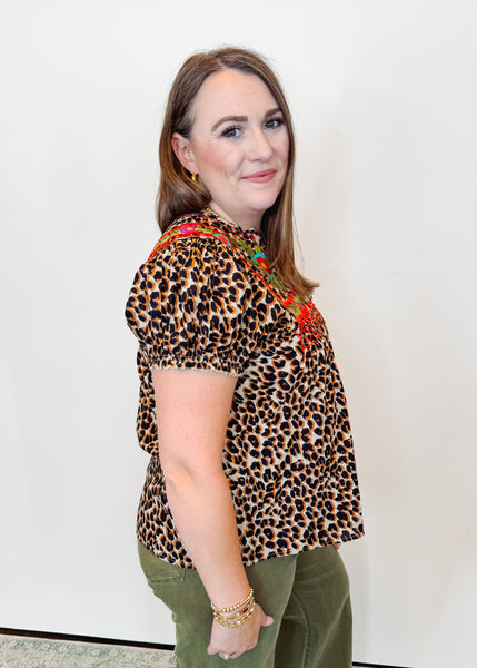 Fabiola Leopard Top