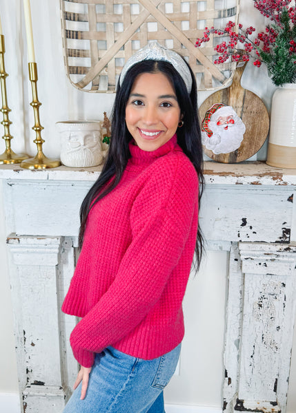 Fushia Knitted Sweater