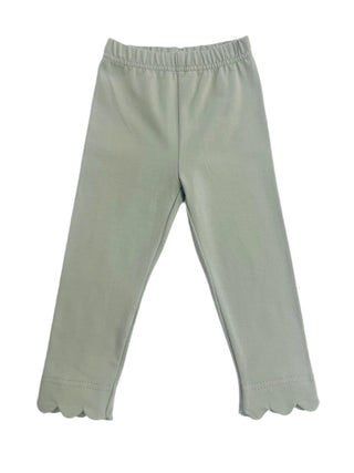 Sage Green Scallop Leggings