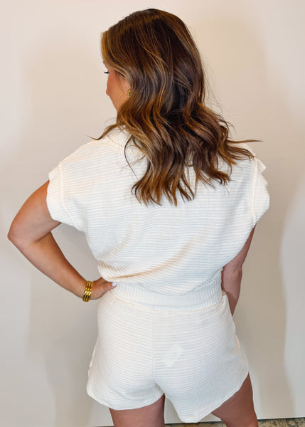 Endgame V-neck in Ivory
