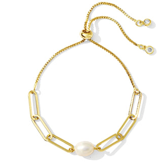 Large Pearl Link Pulley Bracelet
