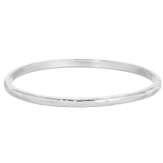 Textured Bangle - Silver
