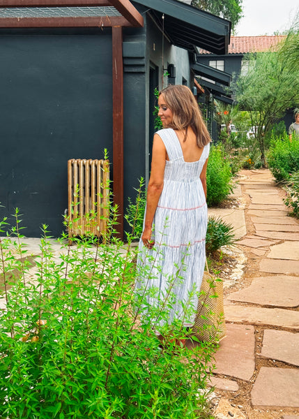 Blue Stripe Rosa Dress