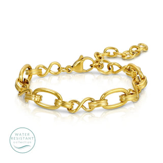 Gold Chain Infinity Bracelet