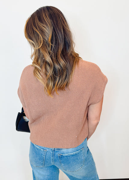 Christie Sweater Top in Mauve