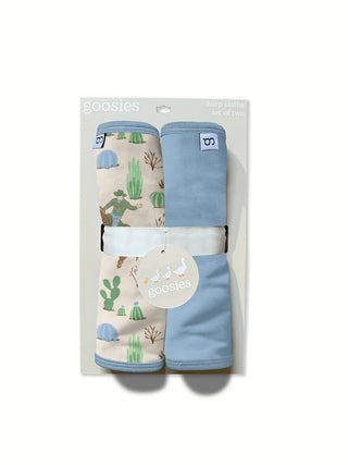 Saddle Up Cowboy Print Burp Cloth Set