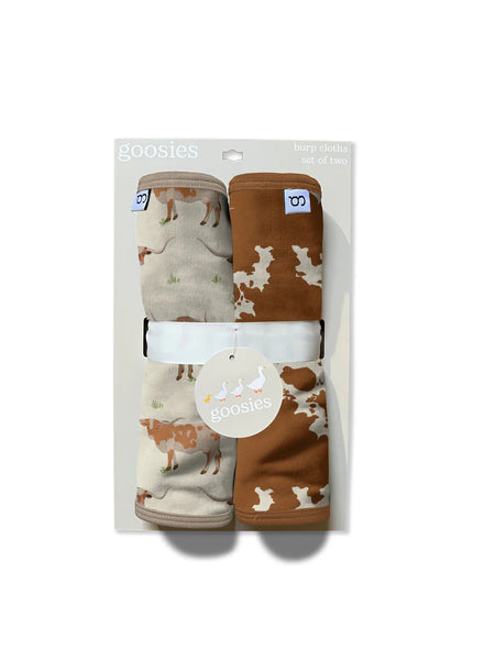 Longhorns Print Burp Cloth Set