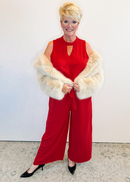 Bowie Jumpsuit in Red