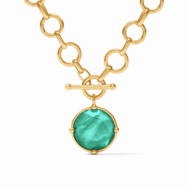 Honeybee Demi Necklace-Iridescent Emerald Green