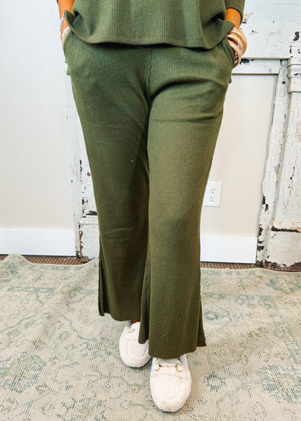 Lazy Sunday Pant- Army Green