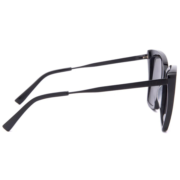 BECKY II - BLACK + DARK SMOKE POLARIZED