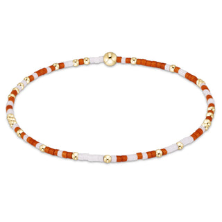 Gameday Hope Unwritten Bracelet - Burnt Orange-White