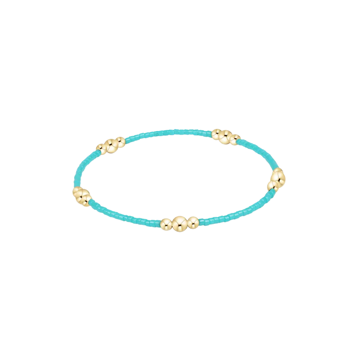 Hope Purpose Gold Bracelet – Turquoise