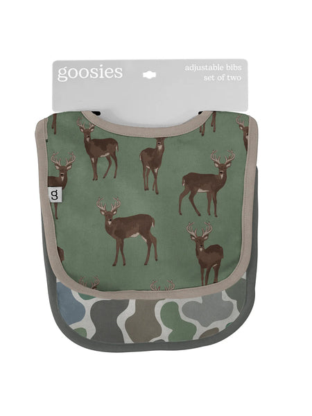 Deer & Camo Print Bib Set