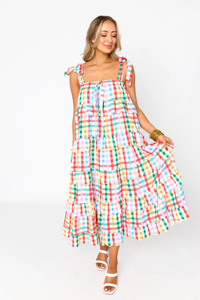 Landon Tie Shoulder Maxi Dress-Daybreak