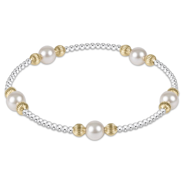Purpose Pearl 6MM Dignity Mixed Metal Bracelet