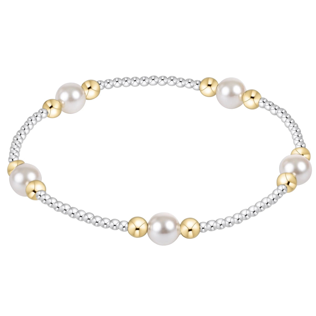 Purpose Pearl 6MM Mixed Metal Bracelet