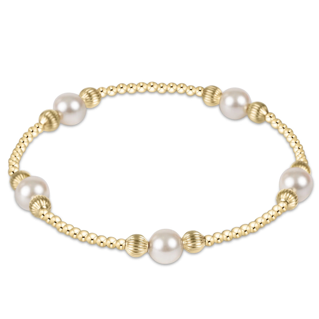Purpose Pearl 6MM Dignity Gold Bracelet