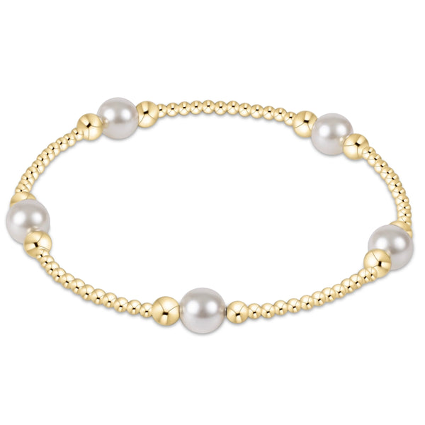 Purpose Pearl 6MM Gold Bracelet