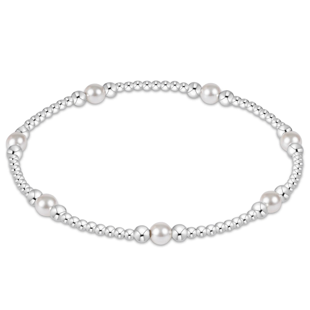 Purpose Pearl 4MM Sterling Silver Bracelet