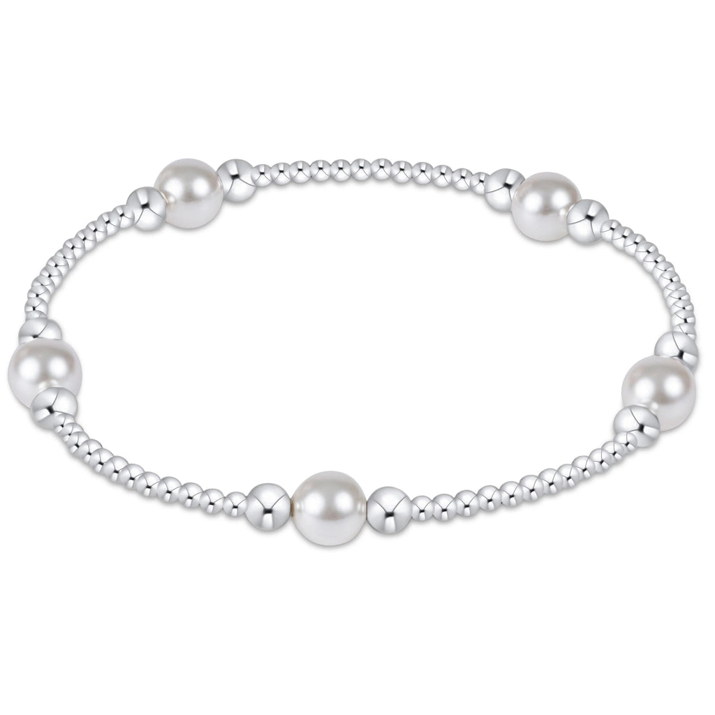Purpose Pearl 6MM Sterling Silver Bracelet