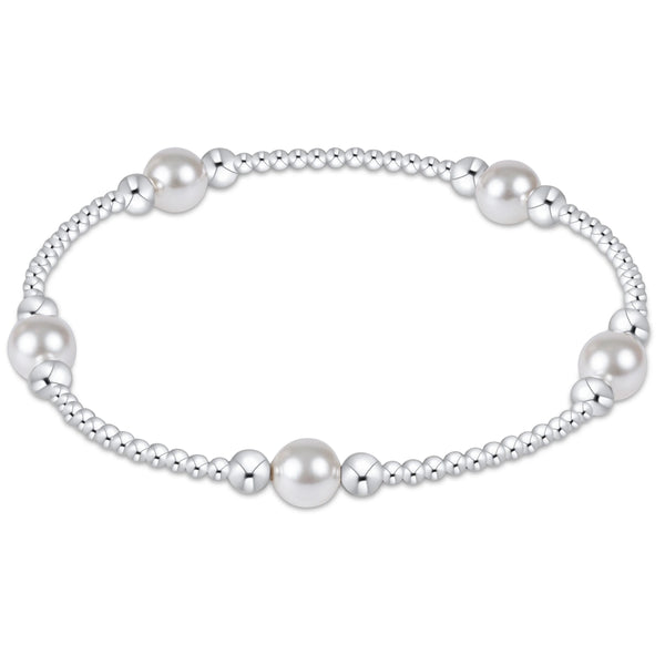 Purpose Pearl 6MM Sterling Silver Bracelet